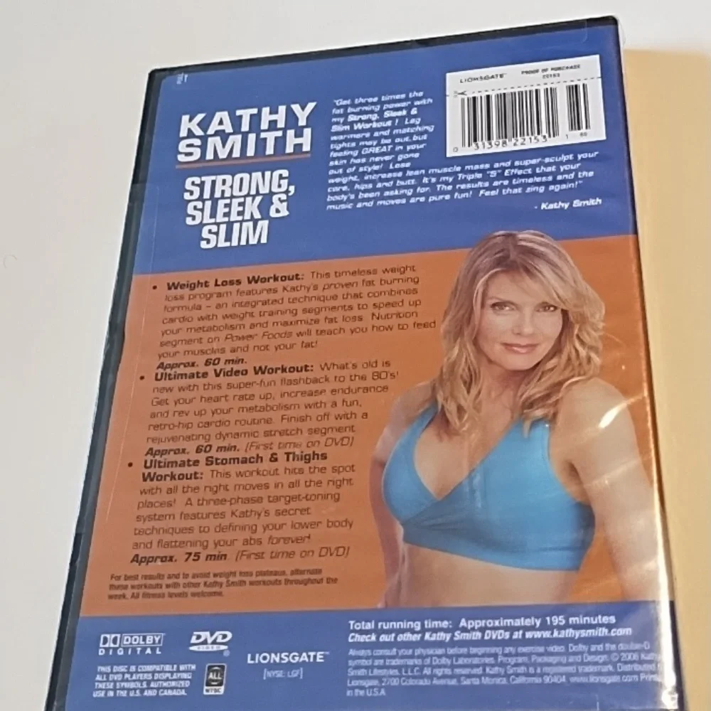 New Kathy Smith DVD "Strong, Sleek & Slim - Picture 3 of 3